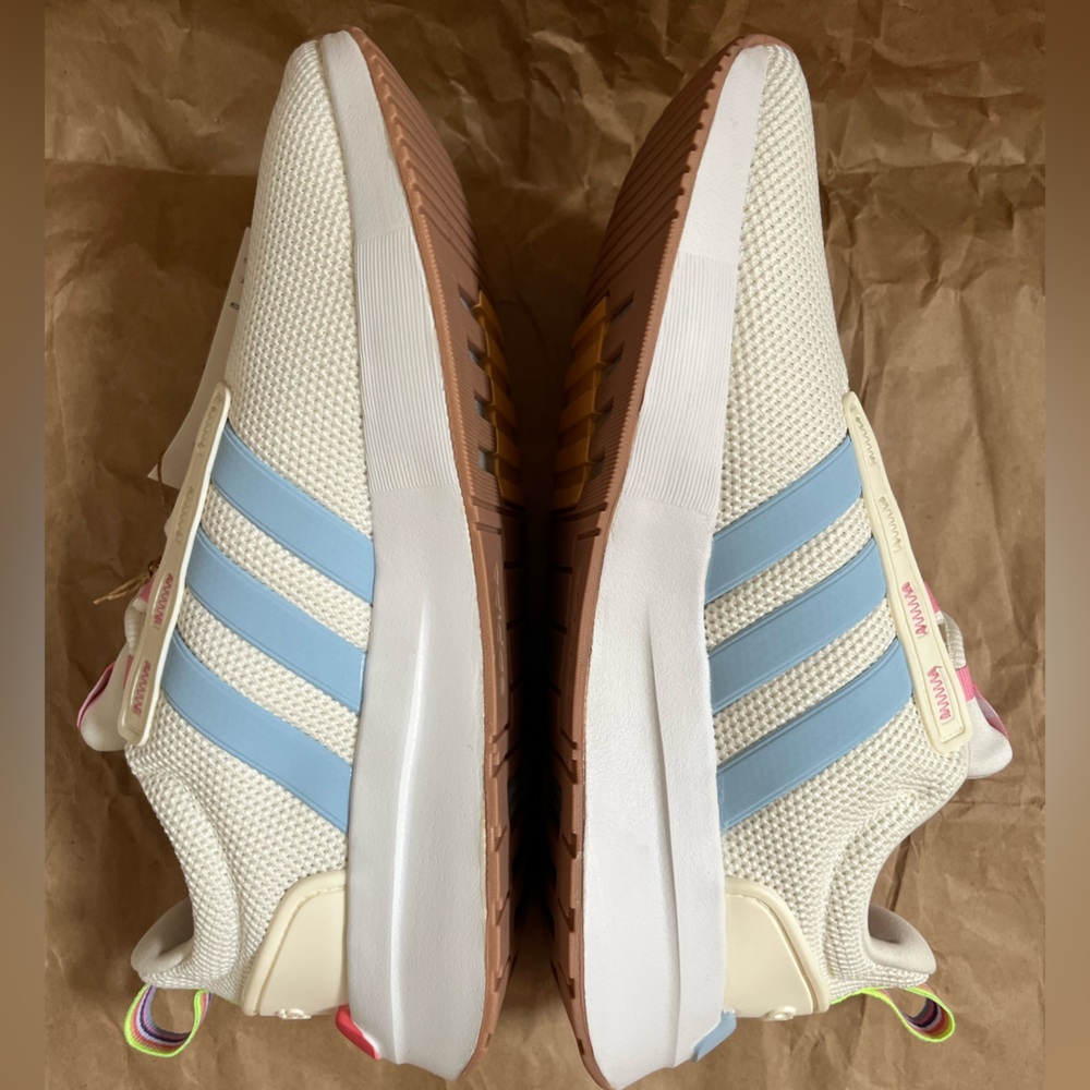 Adidas Womens Racer TR21 Off-White/Multicolor Size 7 Running Shoes - Picture 6 of 13